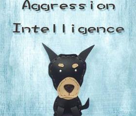 5 X 7 inch Logan the Doberman Pinscher Digital Art Print in Blue background , Dog Print , Wall Art, Deco Wall ,Vintage feel